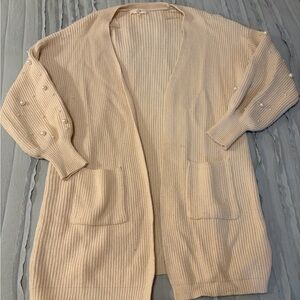 Entro Pearl-Embellished Cardigan | Size M